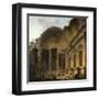 Interior of the Temple of Diana at Nimes. 1786-Hubert Robert-Framed Art Print