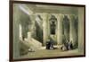 Interior of the Temple of Esne in Upper Egypt-David Roberts-Framed Premium Giclee Print