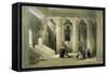 Interior of the Temple of Esne in Upper Egypt-David Roberts-Framed Stretched Canvas