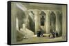 Interior of the Temple of Esne in Upper Egypt-David Roberts-Framed Stretched Canvas