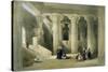 Interior of the Temple of Esne in Upper Egypt-David Roberts-Stretched Canvas