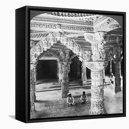 Interior of the Temple of Vimala Sah, Mount Abu, India, 1903-Underwood & Underwood-Framed Stretched Canvas