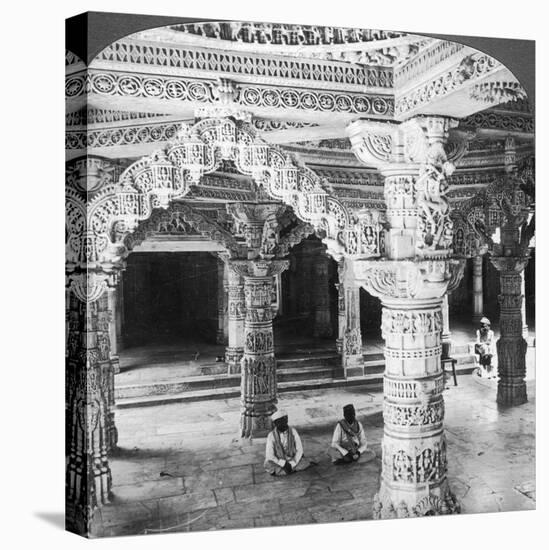 Interior of the Temple of Vimala Sah, Mount Abu, India, 1903-Underwood & Underwood-Stretched Canvas