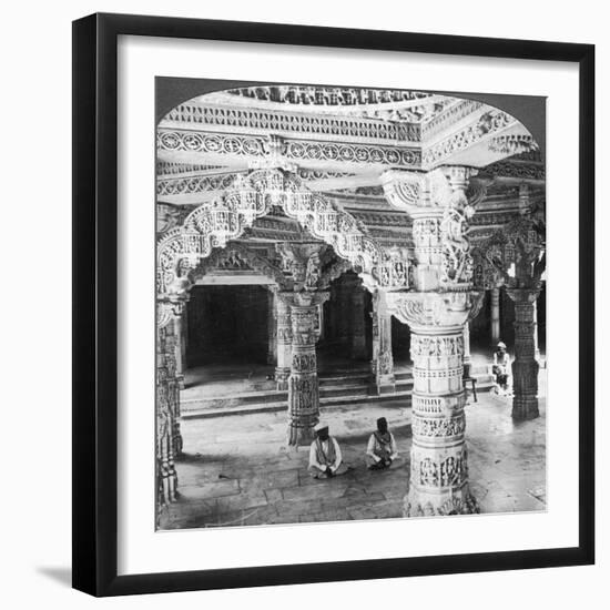 Interior of the Temple of Vimala Sah, Mount Abu, India, 1903-Underwood & Underwood-Framed Giclee Print