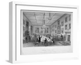 Interior of the Thatched House Tavern, St James's Street, London, C1840-John Le Keux-Framed Giclee Print