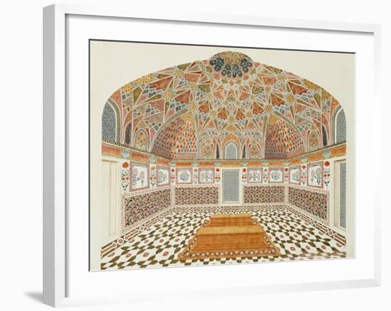 Interior of the Tomb of et ahmadowlah, Agra School, circa 1815-null-Framed Giclee Print