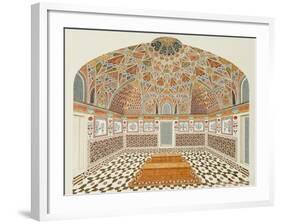 Interior of the Tomb of et ahmadowlah, Agra School, circa 1815-null-Framed Giclee Print