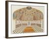 Interior of the Tomb of et ahmadowlah, Agra School, circa 1815-null-Framed Giclee Print