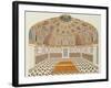 Interior of the Tomb of et ahmadowlah, Agra School, circa 1815-null-Framed Giclee Print