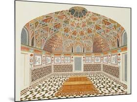 Interior of the Tomb of et ahmadowlah, Agra School, circa 1815-null-Mounted Giclee Print