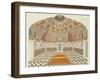 Interior of the Tomb of et ahmadowlah, Agra School, circa 1815-null-Framed Giclee Print