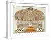 Interior of the Tomb of et ahmadowlah, Agra School, circa 1815-null-Framed Giclee Print