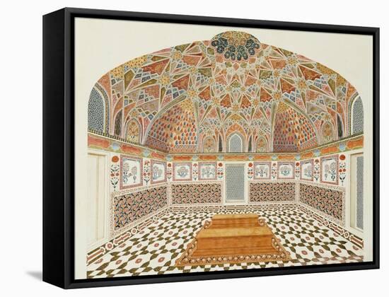 Interior of the Tomb of et ahmadowlah, Agra School, circa 1815-null-Framed Stretched Canvas