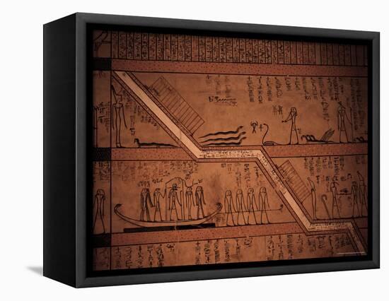 Interior of the Tomb of Tuthmosis III, Thebes, Egypt-Richard Ashworth-Framed Stretched Canvas