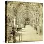 Interior of the Vatican Library, Rome, Italy-Underwood & Underwood-Stretched Canvas