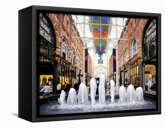 Interior of the Victoria Quarter Shopping Arcade, Leeds, West Yorkshire, England, Uk-Peter Richardson-Framed Stretched Canvas