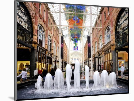 Interior of the Victoria Quarter Shopping Arcade, Leeds, West Yorkshire, England, Uk-Peter Richardson-Mounted Photographic Print