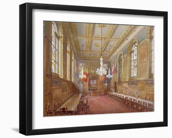 Interior of the Vintners' Hall, Upper Thames Street, London, 1880-John Crowther-Framed Giclee Print