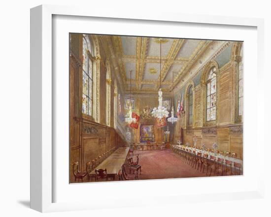 Interior of the Vintners' Hall, Upper Thames Street, London, 1880-John Crowther-Framed Giclee Print