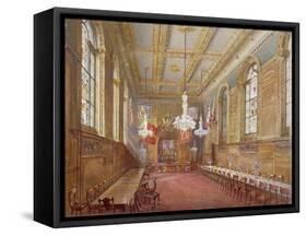 Interior of the Vintners' Hall, Upper Thames Street, London, 1880-John Crowther-Framed Stretched Canvas