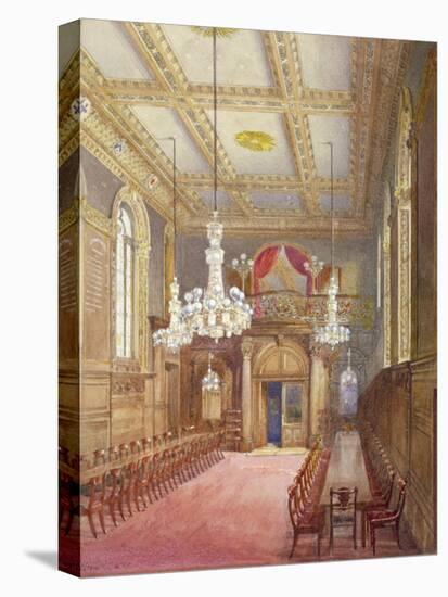 Interior of the Vintners' Hall, Upper Thames Street, London, 1888-John Crowther-Stretched Canvas