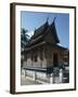 Interior of the Wat Xieng Thong Monastery, or Monastery of the Golden City, 1560, Luang Prabang-null-Framed Photographic Print