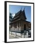 Interior of the Wat Xieng Thong Monastery, or Monastery of the Golden City, 1560, Luang Prabang-null-Framed Photographic Print