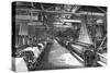 Interior of the Weaving Shed, St Leonard's Factory, Dunfermline, C1880-null-Stretched Canvas