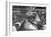 Interior of the Weaving Shed, St Leonard's Factory, Dunfermline, C1880-null-Framed Giclee Print