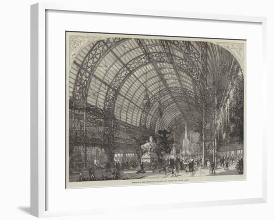 Interior of the Westminster Aquarium and Summer and Winter Garden-null-Framed Giclee Print