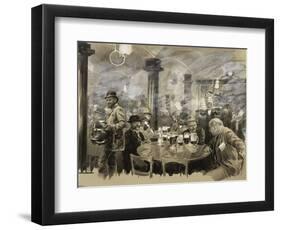 Interior of the Winter Bierhaus in Vienna-Wilhelm Gause-Framed Giclee Print