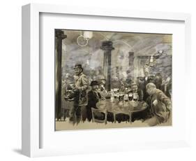 Interior of the Winter Bierhaus in Vienna-Wilhelm Gause-Framed Giclee Print