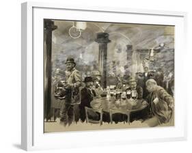 Interior of the Winter Bierhaus in Vienna-Wilhelm Gause-Framed Giclee Print