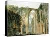 Interior of Tintern Abbey-Thomas Girtin-Stretched Canvas