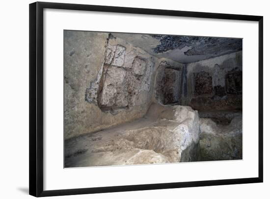 Interior of Tomb in Necropolis of Via Amerina in Tre Ponti, Falerii Novi, Lazio, Italy-null-Framed Giclee Print