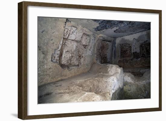 Interior of Tomb in Necropolis of Via Amerina in Tre Ponti, Falerii Novi, Lazio, Italy-null-Framed Giclee Print