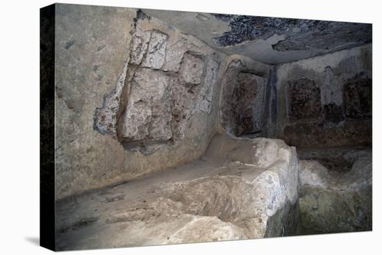 Interior of Tomb in Necropolis of Via Amerina in Tre Ponti, Falerii Novi, Lazio, Italy-null-Stretched Canvas
