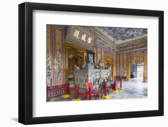 Interior of Tomb of Khai Dinh, Hue, Thua Thien-Hue, Vietnam, Indochina, Southeast Asia, Asia-Ian Trower-Framed Photographic Print