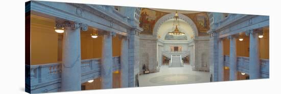 Interior of Utah State Capitol, Salt Lake City, Utah-null-Stretched Canvas