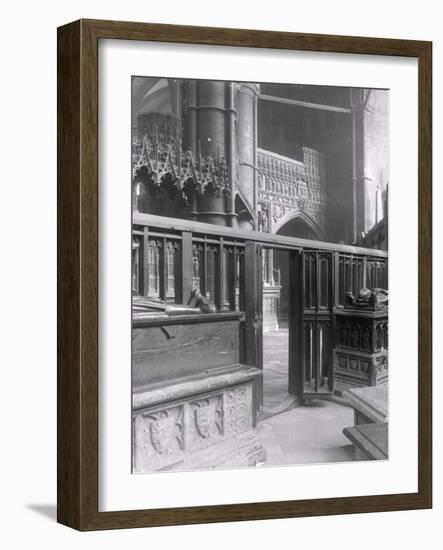 Interior of Westminster Abbey, London-Frederick Henry Evans-Framed Photographic Print