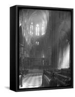 Interior of Westminster Abbey, Looking Towards the High Altar-Frederick Henry Evans-Framed Stretched Canvas