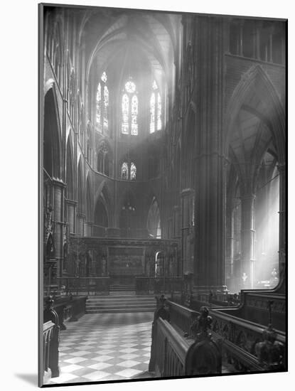 Interior of Westminster Abbey, Looking Towards the High Altar-Frederick Henry Evans-Mounted Photographic Print