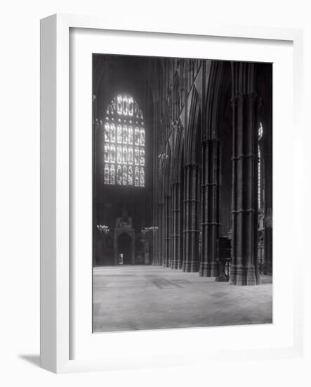 Interior of Westminster Abbey Looking Towards the West Entrance-Frederick Henry Evans-Framed Photographic Print