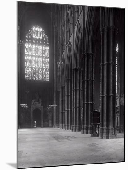 Interior of Westminster Abbey Looking Towards the West Entrance-Frederick Henry Evans-Mounted Photographic Print