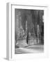 Interior of Westminster Abbey with Statues of Eminent Figures Buried There-Frederick Henry Evans-Framed Photographic Print