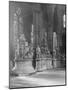 Interior of Westminster Abbey with Statues of Eminent Figures Buried There-Frederick Henry Evans-Mounted Photographic Print