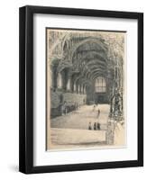 Interior of Westminster Hall, Westminster Palace, 1902-Thomas Robert Way-Framed Giclee Print