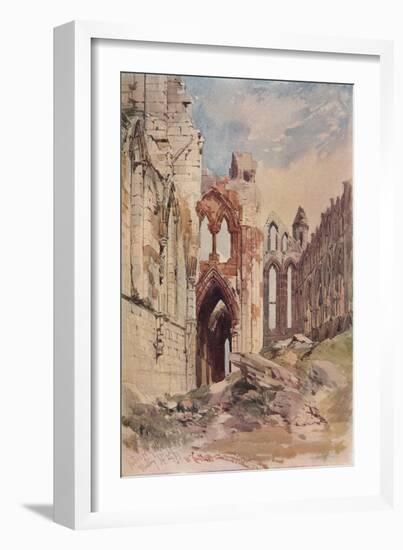 'Interior of Whitby Abbey', c1915-William Callow-Framed Giclee Print