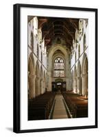 Interior of Wimborne Minster, Dorset-Peter Thompson-Framed Photographic Print