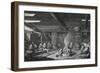 Interior of Yuquot Indian's House, Nootka Sound, 1778, Engraving from Drawing by John Webber-null-Framed Giclee Print